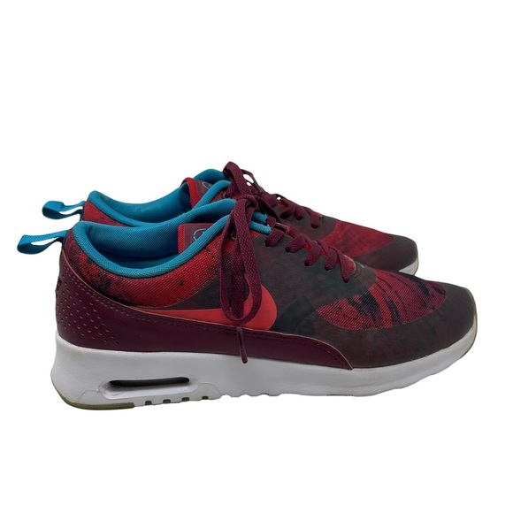 Nike Air Max Thea Print N7 Burgundy Sneakers Size 10 - Picture 4 of 9